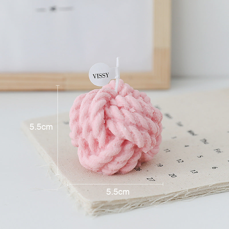 Aromatherapy Photo Props Small Wool Candle