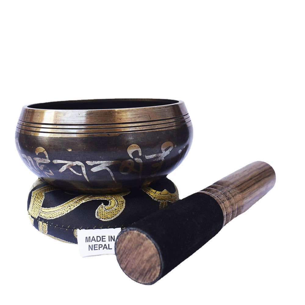 Black Healing and Meditation Singing Bowl