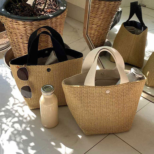 Rattan Beach Bag
