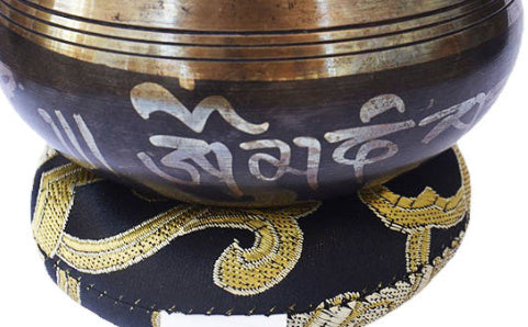 Black Healing and Meditation Singing Bowl