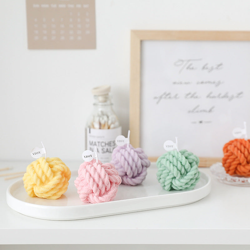 Aromatherapy Photo Props Small Wool Candle