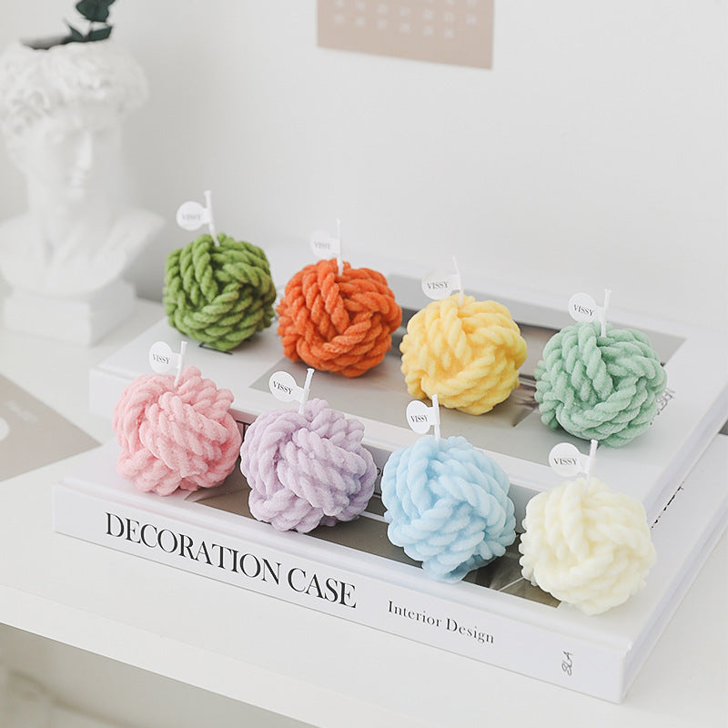 Aromatherapy Photo Props Small Wool Candle