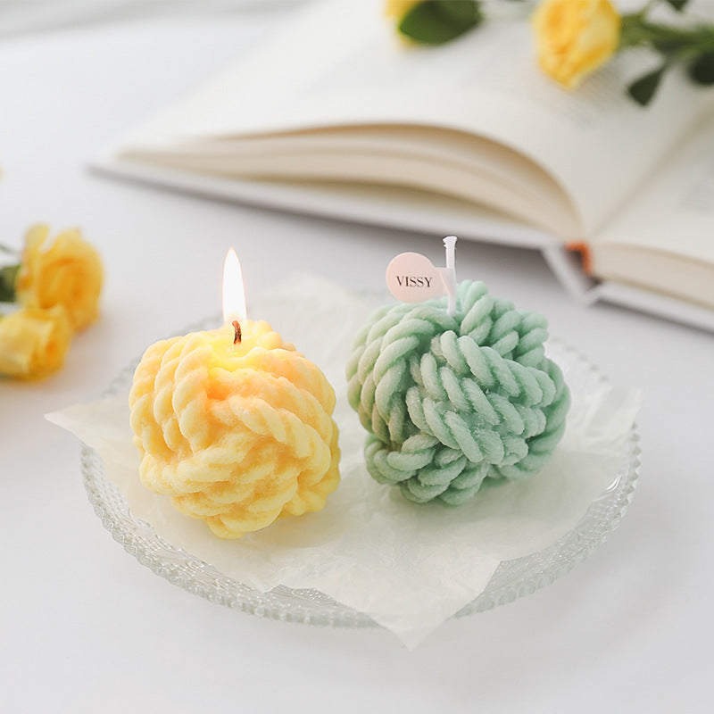 Aromatherapy Photo Props Small Wool Candle