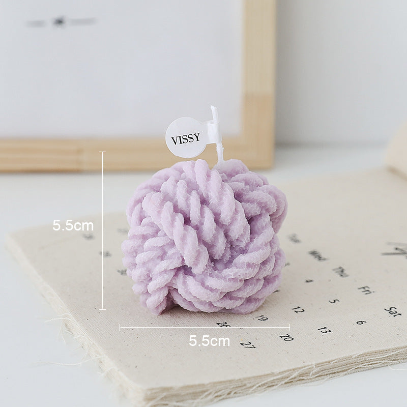 Aromatherapy Photo Props Small Wool Candle