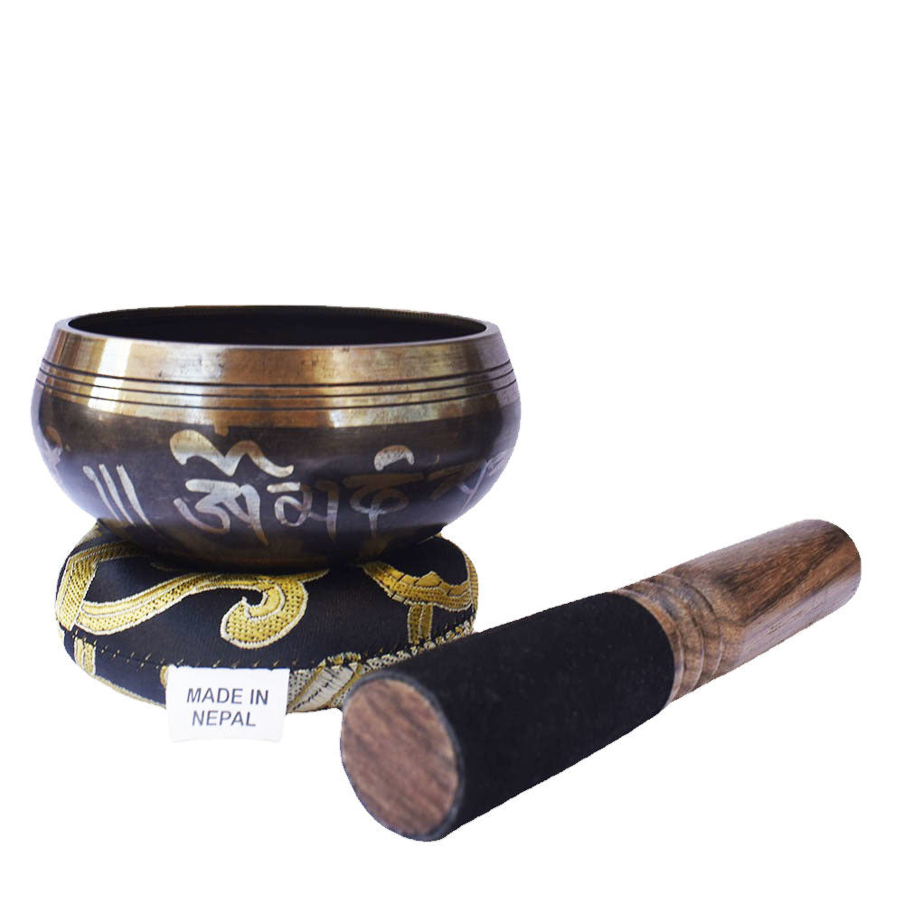 Black Healing and Meditation Singing Bowl
