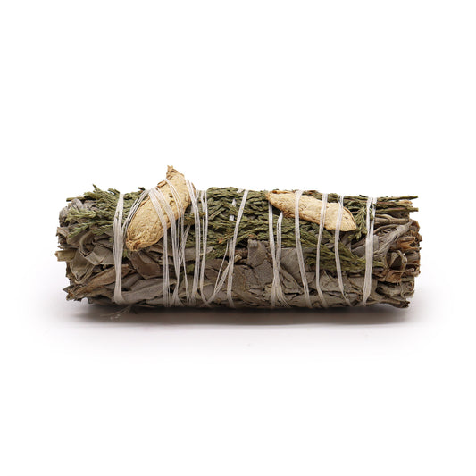 Smudge Stick Whit Sage, Ginger and Cedar