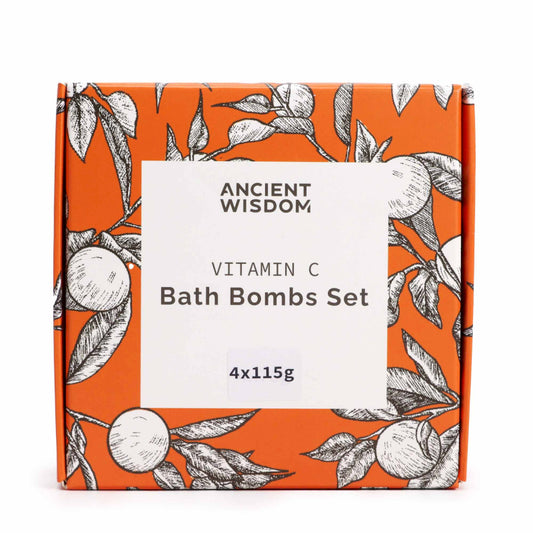 Set Of Four Vitamin C Bath Bombs